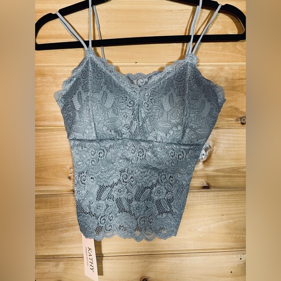 NWT LACE BRALETTE GRAY NEW MIX L/XL - Picture 5 of 9